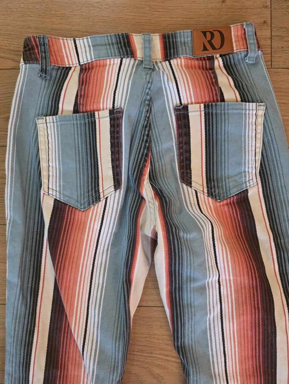 Ranch Dress'n Striped Super Flare Jeans- 2 - Picture 8 of 10